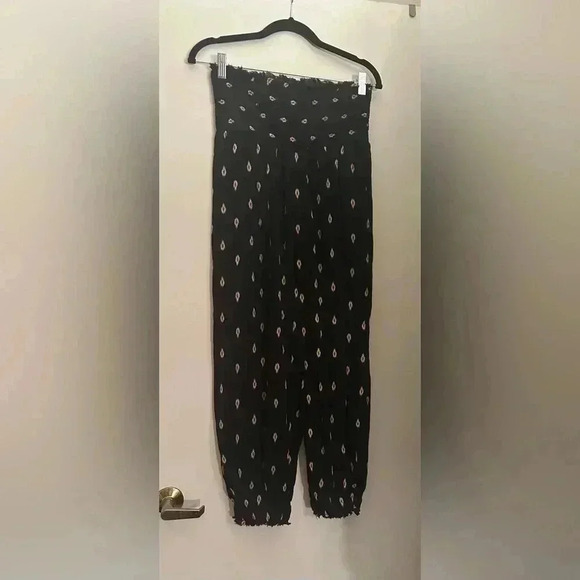 Anthropologie Smocked Gauze Printed Pants - Picture 7 of 12